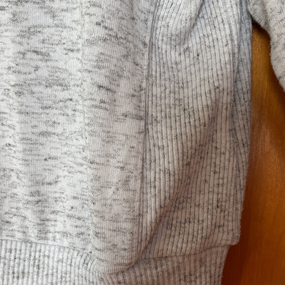 Michael Stars Light Gray Marled Crewneck Sweatshirt - Picture 2 of 4